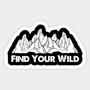 Find Your Wild Black 2304 Sticker